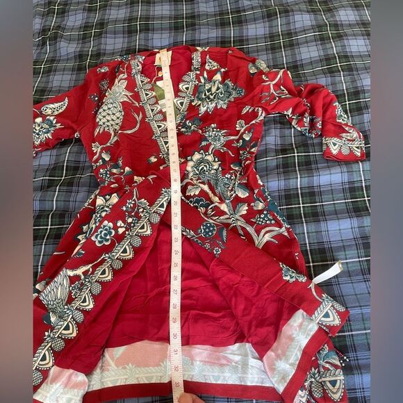 NWT FARM Rio Tropical Landing Mini Wrap Dress Women Size M - Picture 15 of 15